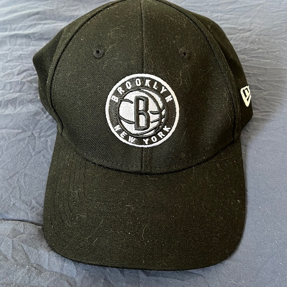 New Era NBA Basketball Brooklyn Nets Black 9FORTY Adjustable Hat